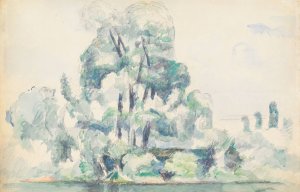 Banks of the Seine at Medan by Paul Cezanne Oil Painting