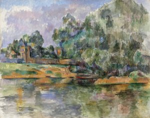 Banks of the Seine at Medan by Paul Cezanne Oil Painting