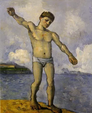 Bather with Outstreched Arms by Paul Cezanne Oil Painting