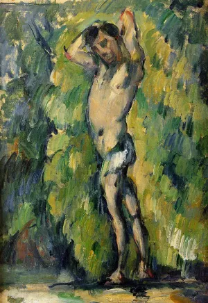 Bather painting by Paul Cezanne