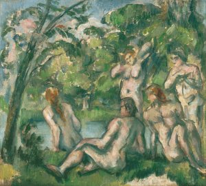 Bathers 2 by Paul Cezanne Oil Painting