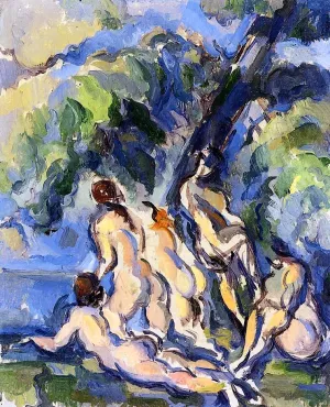Bathers 2 by Paul Cezanne Oil Painting
