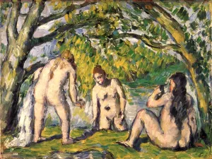 Bathers 6 by Paul Cezanne Oil Painting