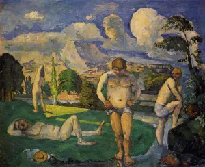 Bathers at Rest Oil painting by Paul Cezanne