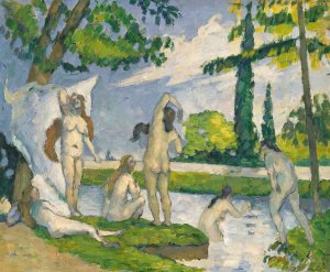 Bathers by Paul Cezanne Oil Painting