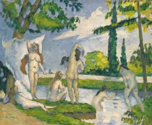 Bathers by Paul Cezanne Oil Painting