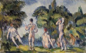Bathers by Paul Cezanne Oil Painting
