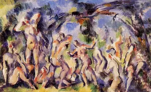 Bathers Study by Paul Cezanne - Oil Painting Reproduction