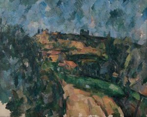 Bend Of The Road At The Top Of The Chemin Des Lauves by Paul Cezanne Oil Painting