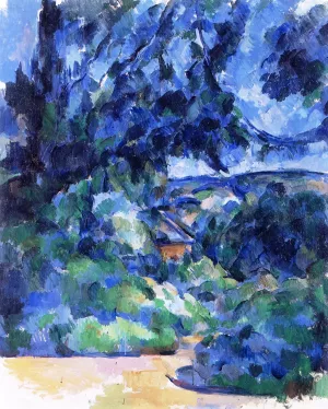 Blue Landscape by Paul Cezanne - Oil Painting Reproduction