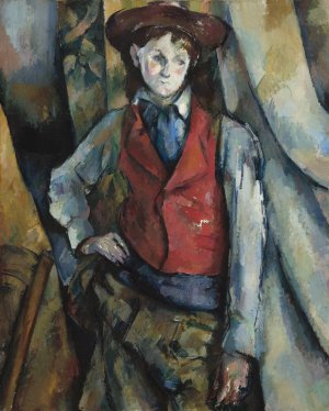 Boy in a Red Waistcoat by Paul Cezanne Oil Painting