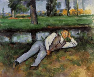 Boy Resting by Paul Cezanne - Oil Painting Reproduction