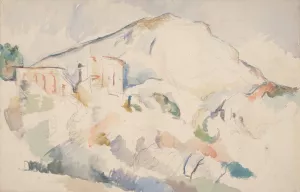 Chateau Noir and Mont Sainte-Victoire, c. 1890-1895 by Paul Cezanne Oil Painting