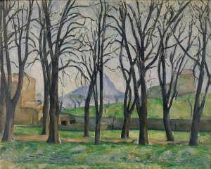 Chestnut Trees at Jas de Bouffan by Paul Cezanne Oil Painting