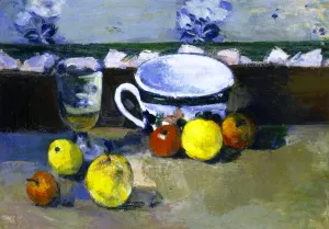 Cup, Glass and Fruit by Paul Cezanne Oil Painting