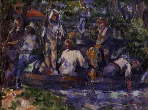 Departure by Water painting by Paul Cezanne