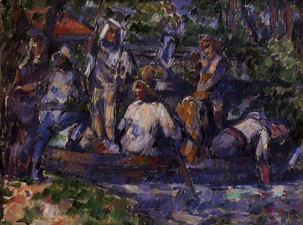 Main Product Photo of Departure by Water Painting by Paul Cezanne