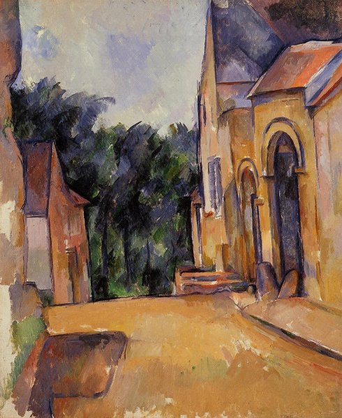 Main Product Photo of Farm at Montgeroult Painting by Paul Cezanne