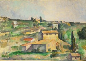 Fields at Bellevue by Paul Cezanne Oil Painting