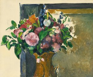 Fleurs Dans Un Vase Rouge by Paul Cezanne Oil Painting