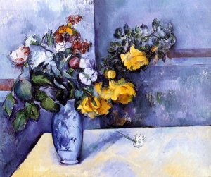 Flowers in a Vase by Paul Cezanne Oil Painting