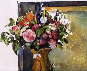 Flowers in a Vase by Paul Cezanne Oil Painting