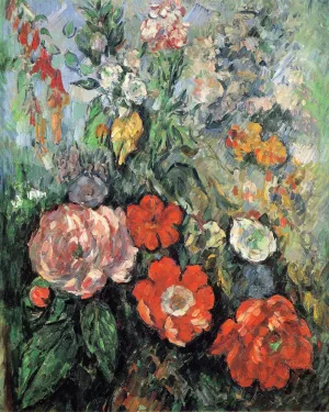 Flowers painting by Paul Cezanne