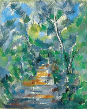 Forest Scene by Paul Cezanne Oil Painting