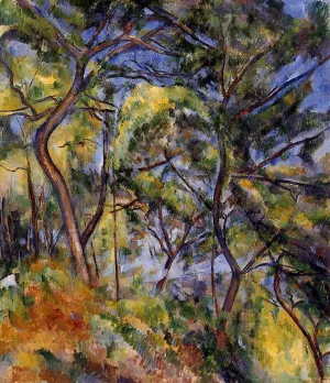 Forest by Paul Cezanne - Oil Painting Reproduction