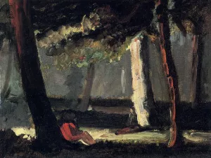 Guillaumin by the Road by Paul Cezanne Oil Painting