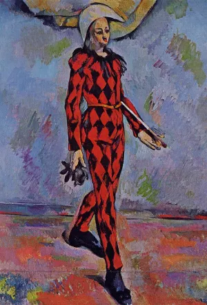 Harlequin by Paul Cezanne Oil Painting