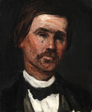 Head Of A Man by Paul Cezanne Oil Painting