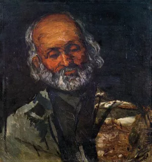 Head of an Old Man by Paul Cezanne - Oil Painting Reproduction