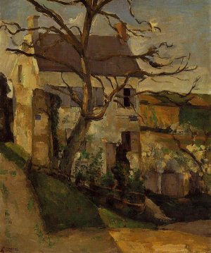 House and Tree, the Hermitage, Pontoise by Paul Cezanne Oil Painting