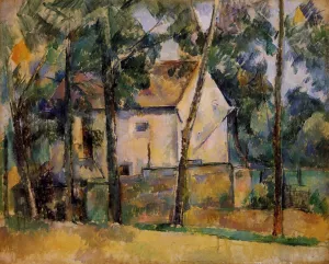 House and Trees Oil painting by Paul Cezanne