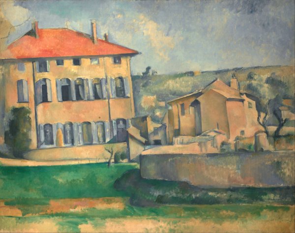 House in Aix  by Paul Cezanne - Hand-Painted Oil Painting Reproduction