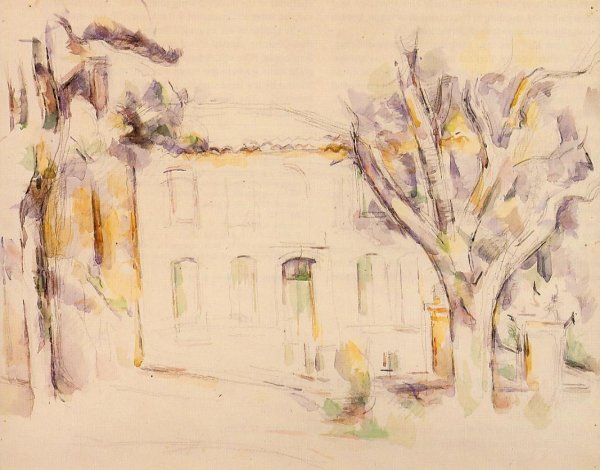Main Product Photo of House in Provence Painting by Paul Cezanne