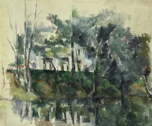 House on a River by Paul Cezanne - Oil Painting Reproduction