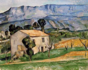 Houses in Provence, Near Gardanne painting by Paul Cezanne