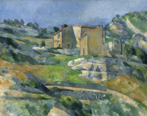 Houses in Provence - The Riaux Valley near L'Estaque by Paul Cezanne Oil Painting