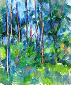 In the Woods by Paul Cezanne - Oil Painting Reproduction