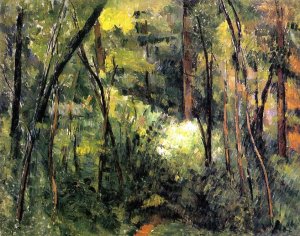 In the Woods by Paul Cezanne Oil Painting
