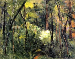 In the Woods by Paul Cezanne Oil Painting
