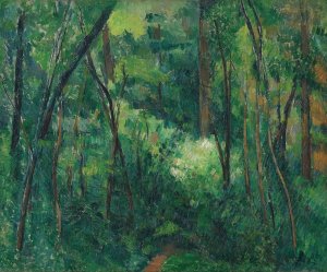 Interior of a forest by Paul Cezanne Oil Painting