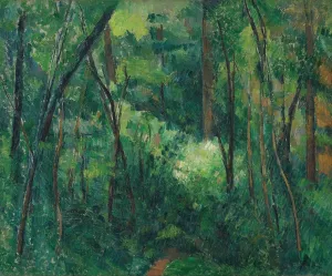 Interior of a forest by Paul Cezanne Oil Painting
