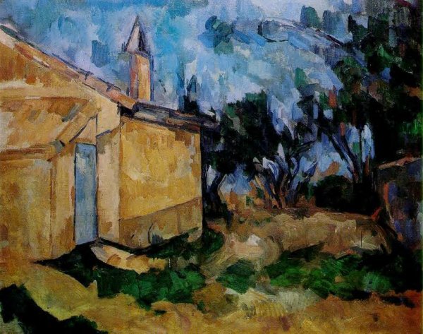Jourdan's Cottage by Paul Cezanne - Hand-Painted Oil Painting Reproduction