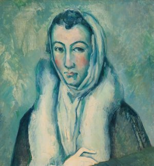 La Femme a L'hermine, D'apres Le Greco by Paul Cezanne Oil Painting