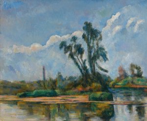 La Riviere by Paul Cezanne Oil Painting