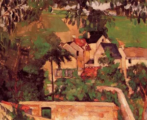 Landscape at Auvers by Paul Cezanne - Oil Painting Reproduction