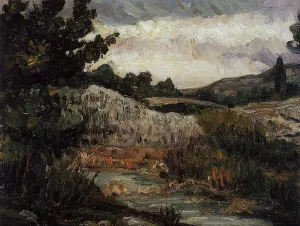 Landscape - Mount Saint-Victoire by Paul Cezanne - Oil Painting Reproduction